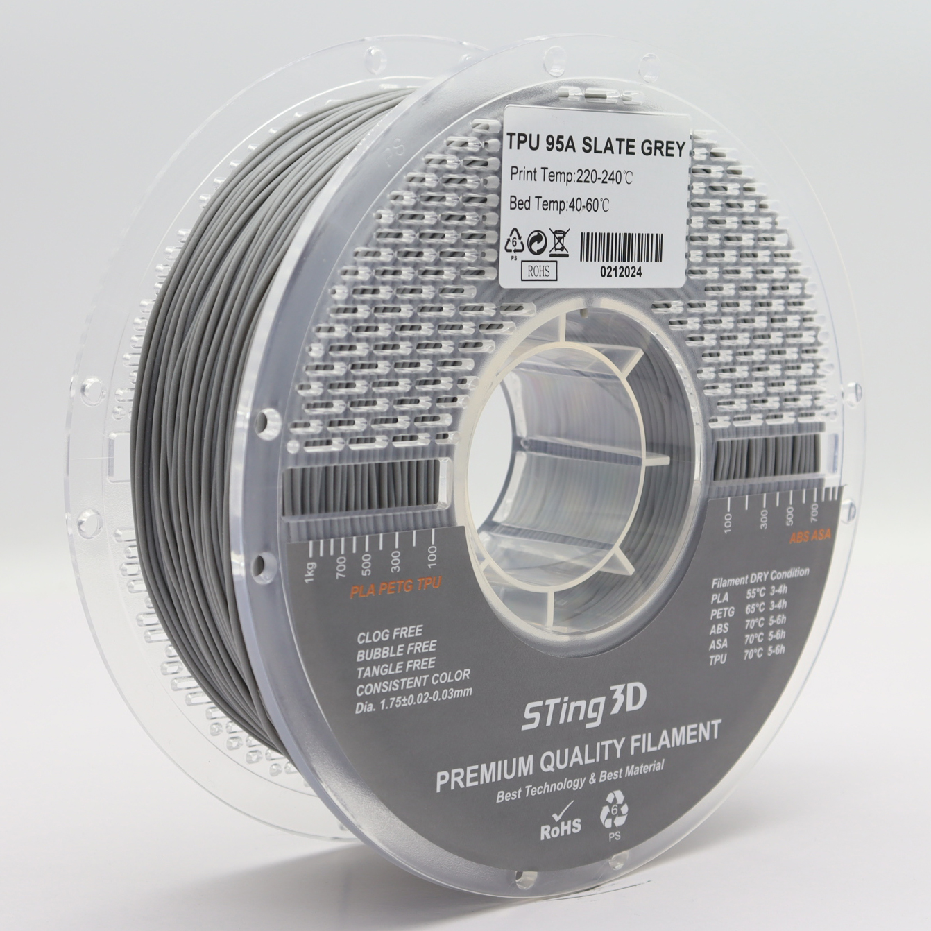 Sting3D TPU 95A - رمادي