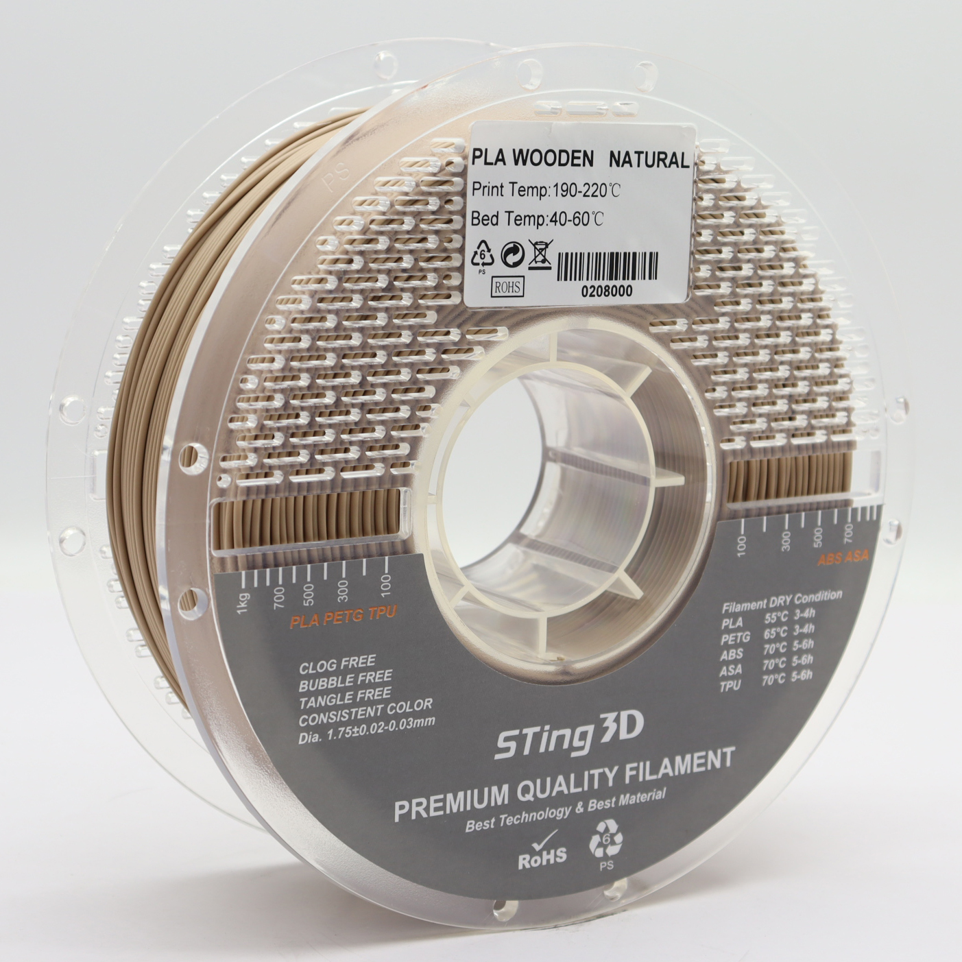 Sting3D PLA Wooden - خشبي