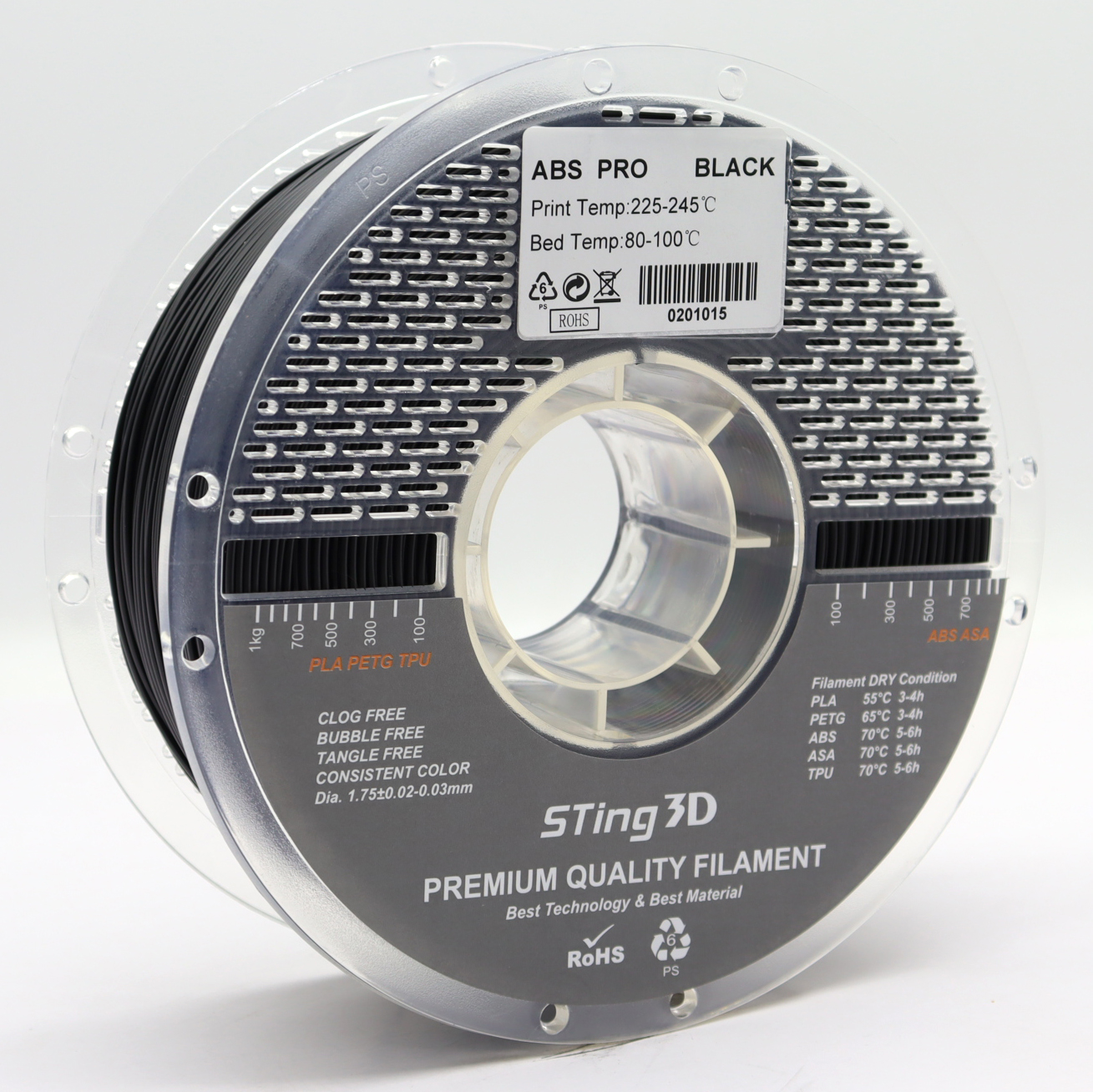 Sting3D ABS Pro - أسود