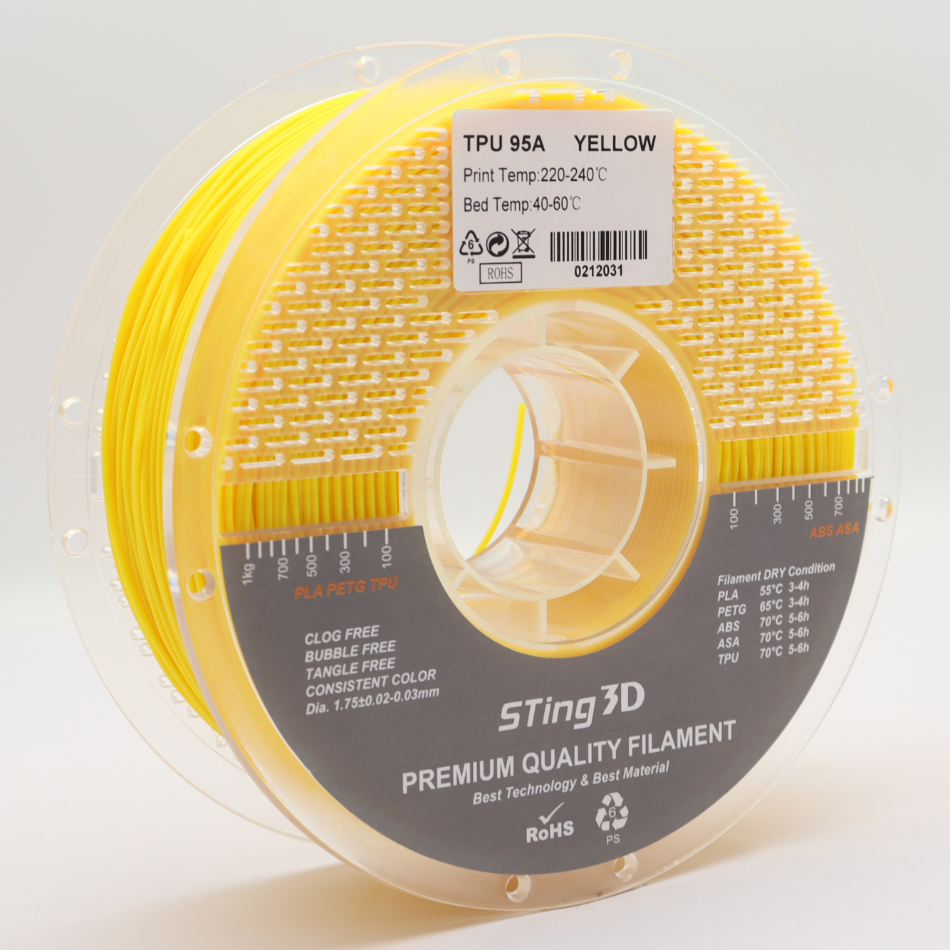 Sting3D TPU 95A - أصفر