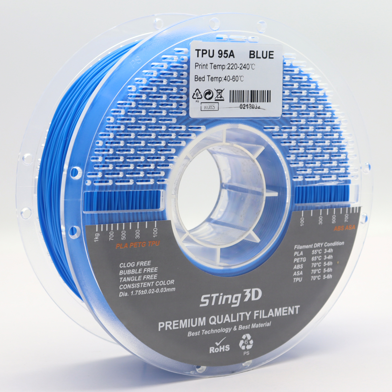 Sting3D TPU 95A - أزرق