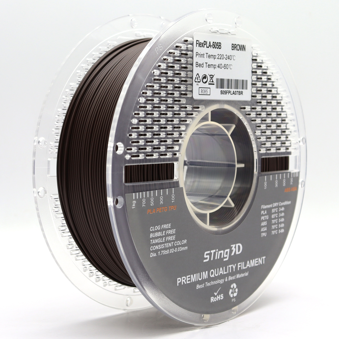 Sting3D FlexPLA-505B - بني
